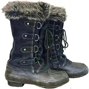 🌈 6/$60, Snowy Creek Duck Boot, Black, Size 6